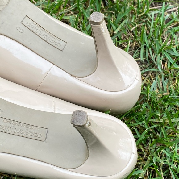 🟢5/$25 Predictions Shoes, Leather, Tan, 3” heel - Picture 7 of 8